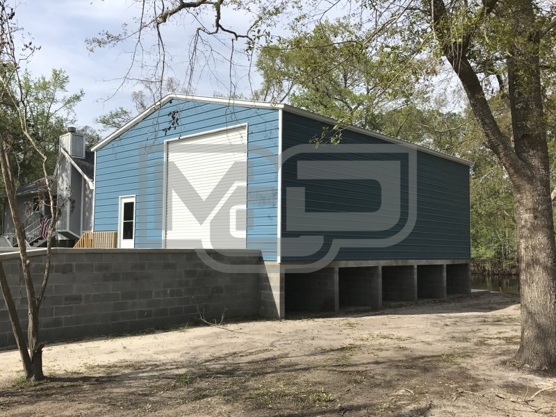Enclosed Metal Workshop | Vertical Roof | 30W x 41L x 13H | All Steel Enclosed Metal Workshop | Vertical Roof | 30W x 41L x 13H | All Steel